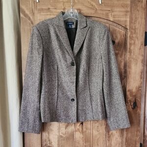 Ann Taylor Brown Blazer Classic Business Wear
